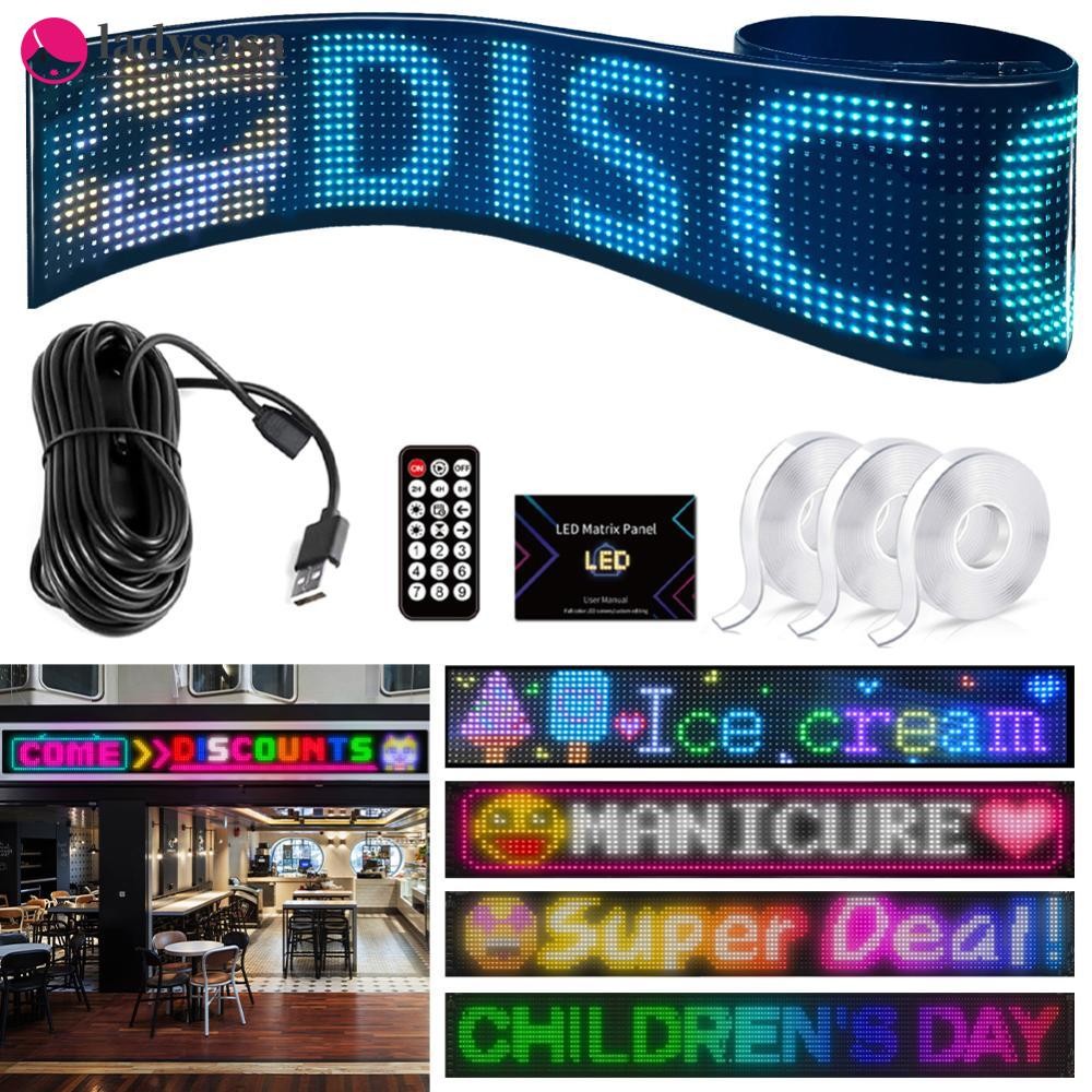 Ladysasa Business Advertising LED Matrix Pixel Panel RGB Pattern Car ...