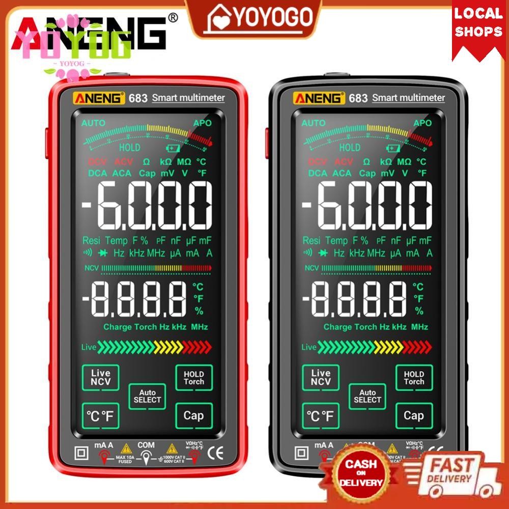 Smart Digital Multimeter 6000 Counts Touch Screen Ammeter Tester ...
