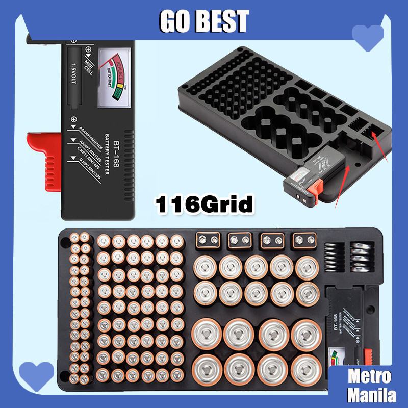 Uncovered pointer battery storage box Battery storage rack Battery ...