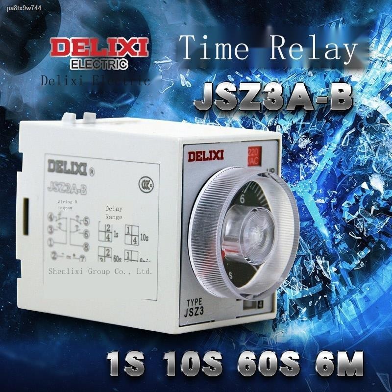 COD/Delixi time relay JSZ3A-A 0.5s/5s/30s/3m 380v220v110v36v24v ...