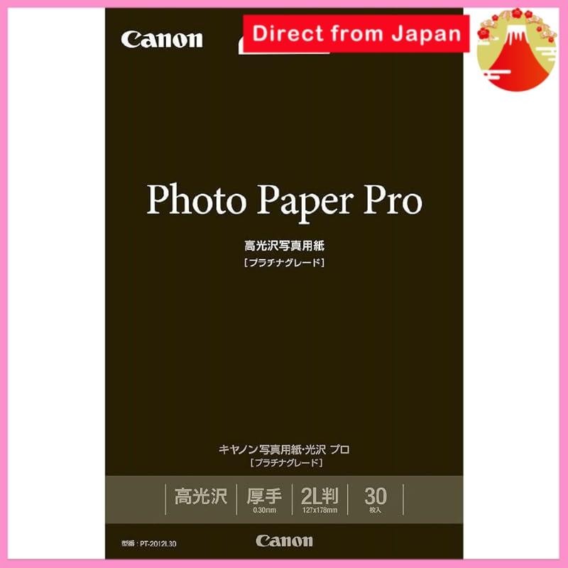 Canon Photo Paper Glossy Pro Platinum Grade 2L Size 30 Sheets PT