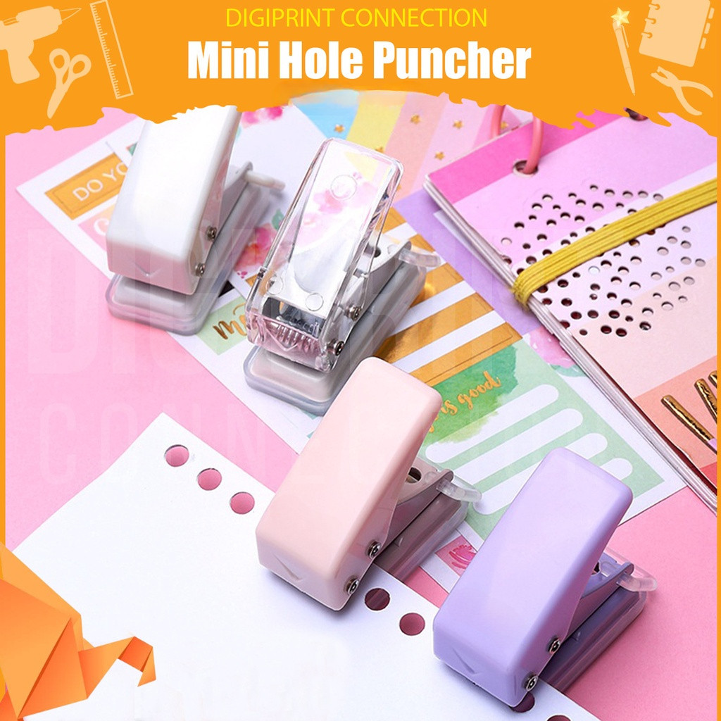 Mini Hole Puncher 6mm Circle Metal Single Hand Held Hole Punch School