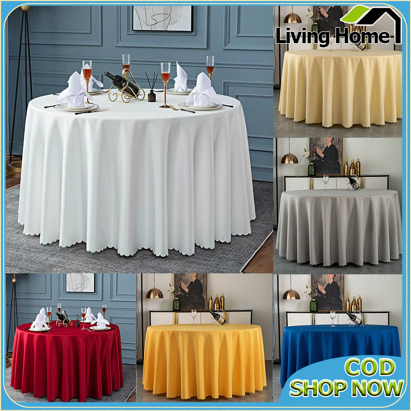 Tablecloths 4/6/8 Seater Large Round Table Tablecloths Restaurant ...