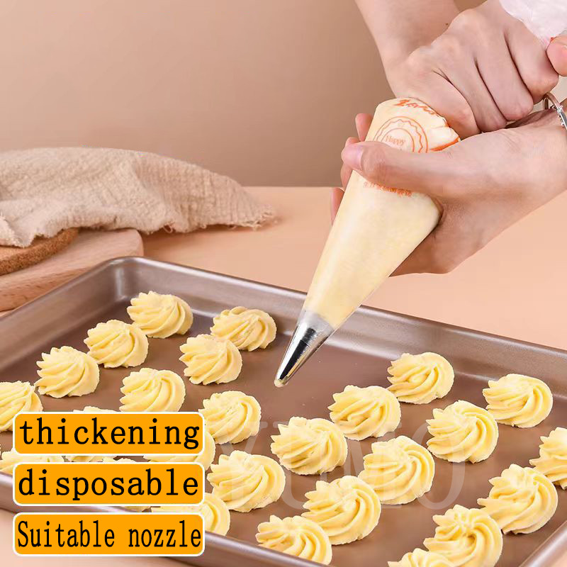 Piping Bag And Tip Set 100Pcs Disposable Icing Piping Cake Pastry Tip ...