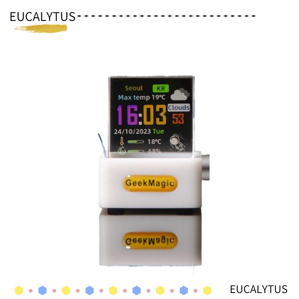 EUTUS GeekMagic GIFTV Smart Weather Station, Crystal Cube with GIF ...