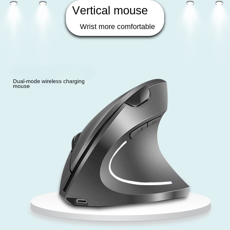 Wireless Bluetooth Vertical Mouse Personalized Side Grip Ergonomic 2.4G ...