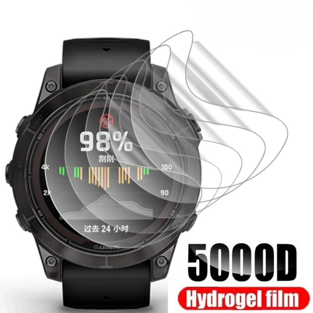 Garmin Fenix8 Fenix7 Fenix6 1-3Pcs Full Cover HD Clear Soft Hydrogel Film  For Garmin Fenix 43mm 47mm 51mm 7X 7S Pro Sapphire Anti Scratch Smart 