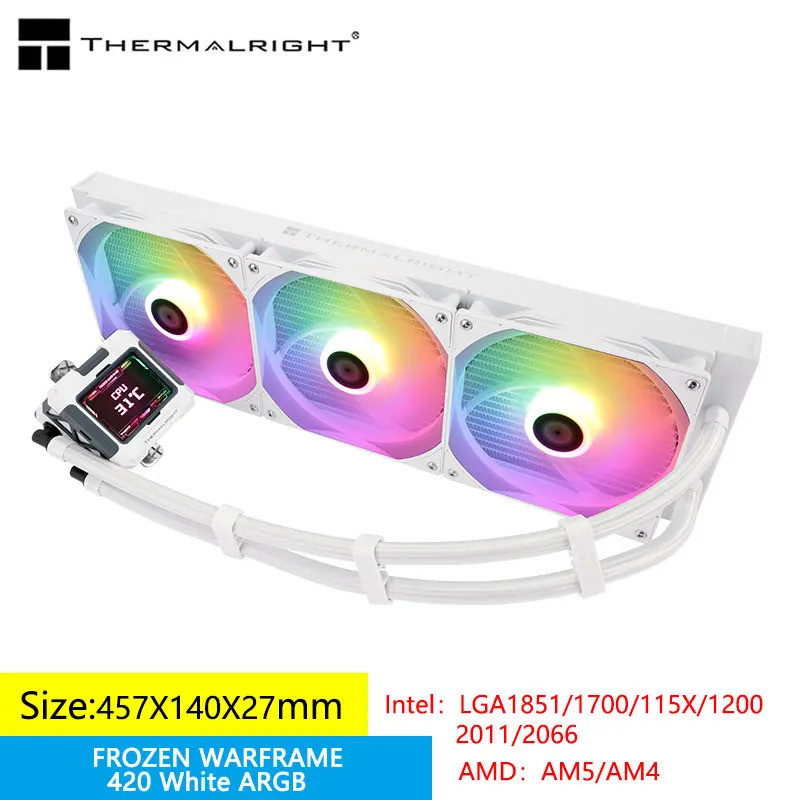 Thermalright FROZEN WARFRAME 420 ARGB All -in -one water cold radiator ...