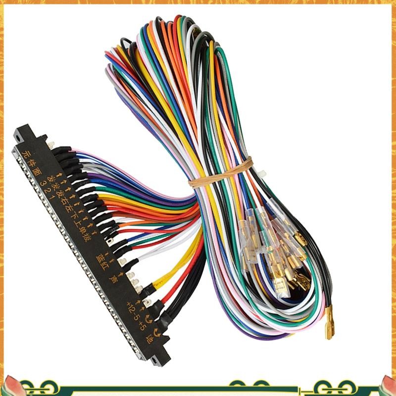 Jamma 28 Pin Arcade Cable Harness Joystick Button Connector for Video