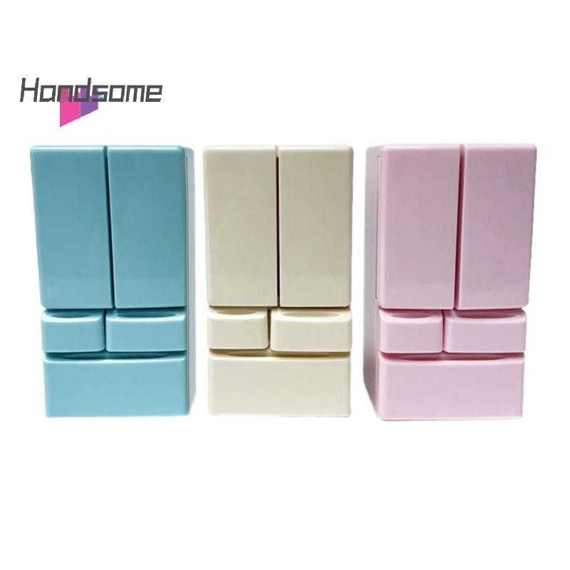 Handsome Plastic Miniature Fridge Refrigerator Simulation Mini Double