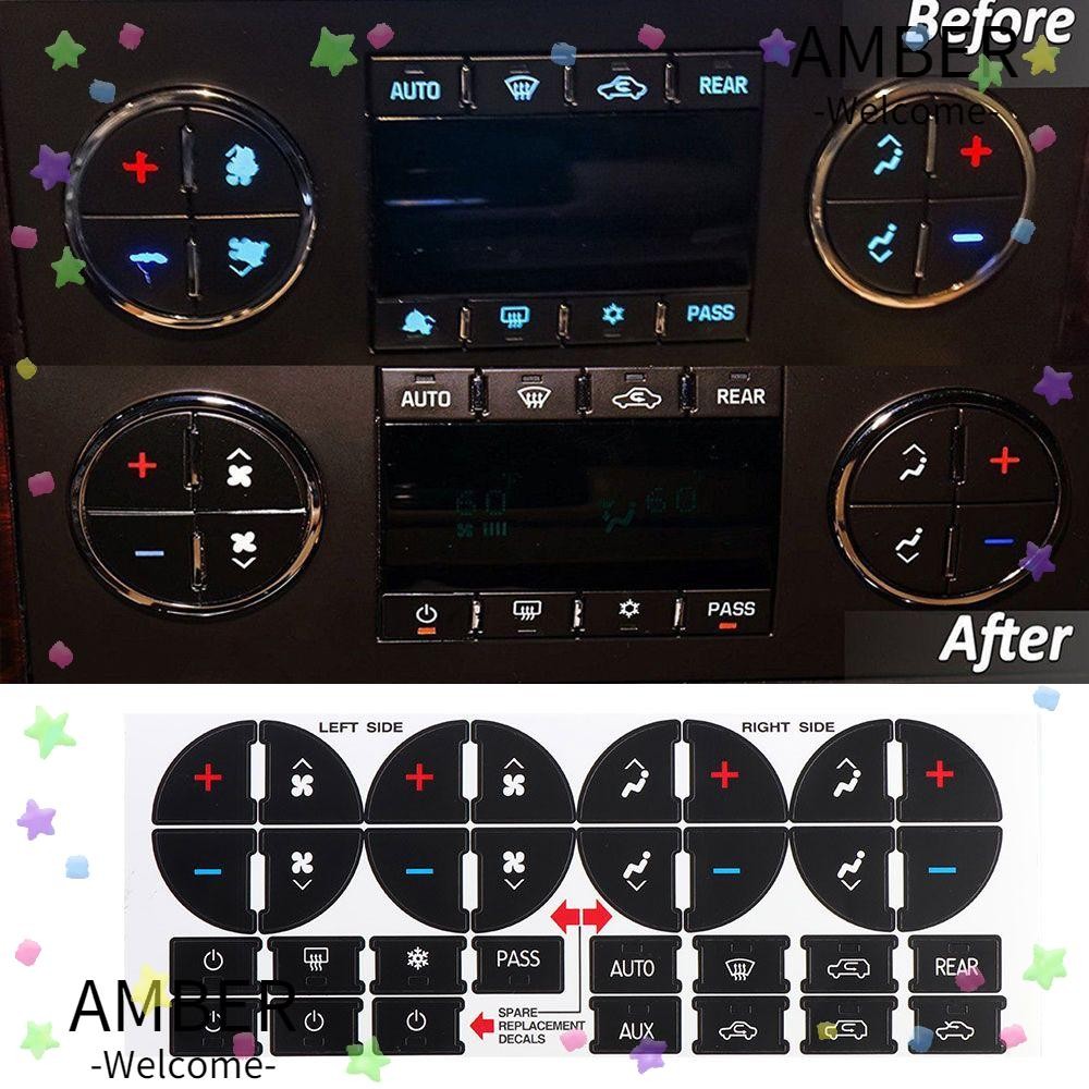 AMBER AC Dash Hot Decal Useful Repair Kit for GM Tahoe Suburban