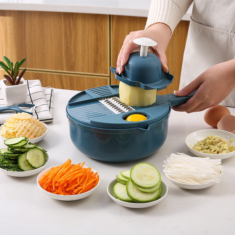 Kitchen Multi-Functional Nine-in-One Chopper Kitchen Utensils12Set of ...