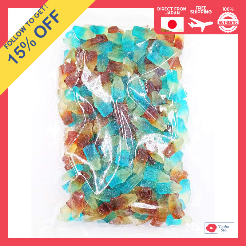 E-Kyan 1kg Gummy Mix Cola & Cider, approximately 270 pieces [Mix of ...