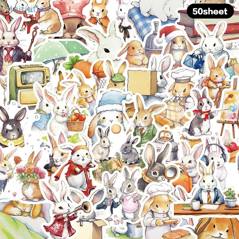 Initiation 50Sheet Jellycat Bunny Rabbit Cute Cartoon Animal Images ...