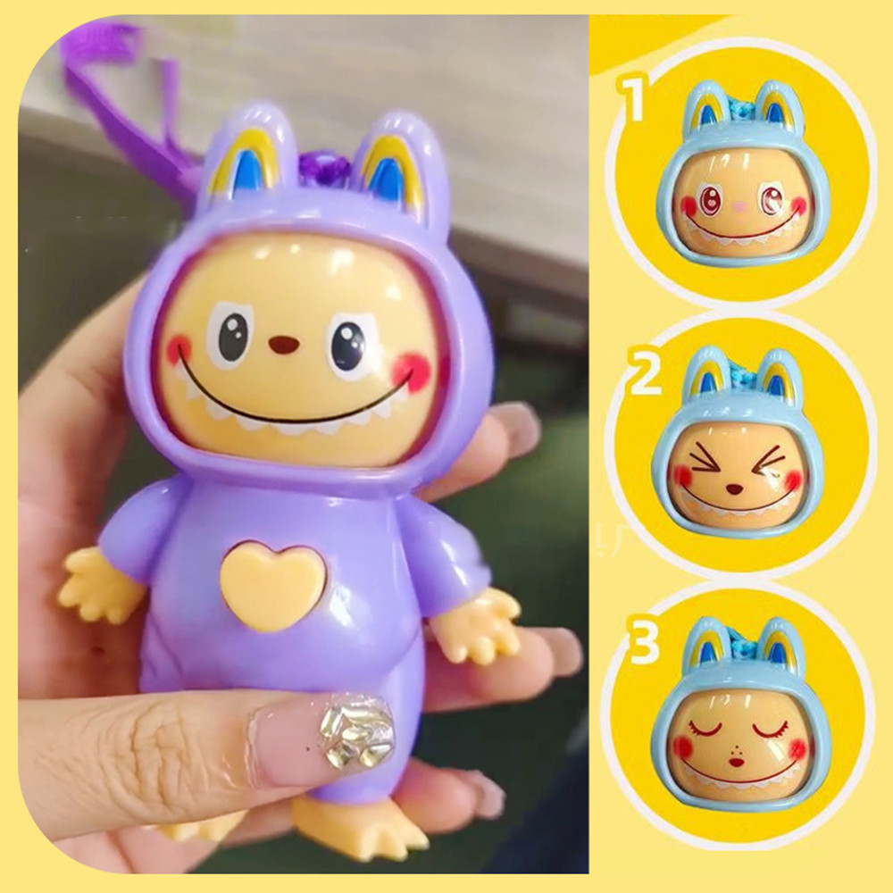 Creative Labubu Changing Face Trendy Toy Blind Box Funny Expressions
