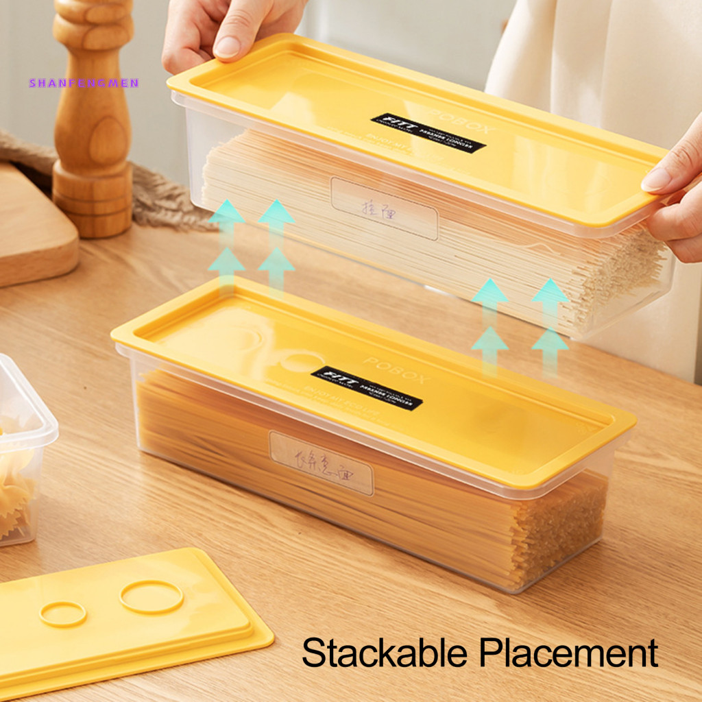 Transparent Food Container Airtight Noodle Storage Box with ...