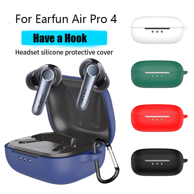 For Earfun Air Pro4 Case Silicone Soft Case All-Inclusive Drop ...