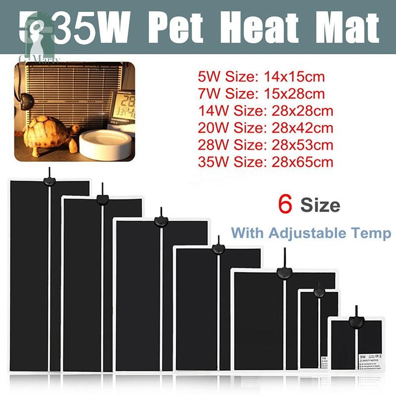 GMARTY Adjustable Temperature Reptile Heag Heat Mat Heag Pad For Pet ...