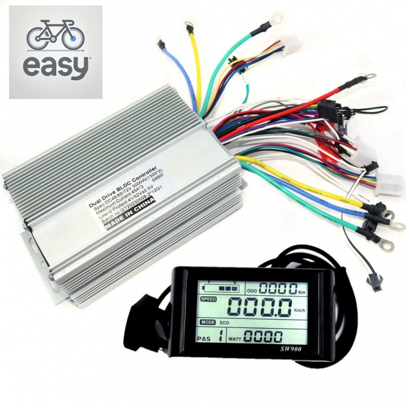 GREENTIME Dual Drive 48/60/72V 3000W Sine Wave Brushless DC Motor