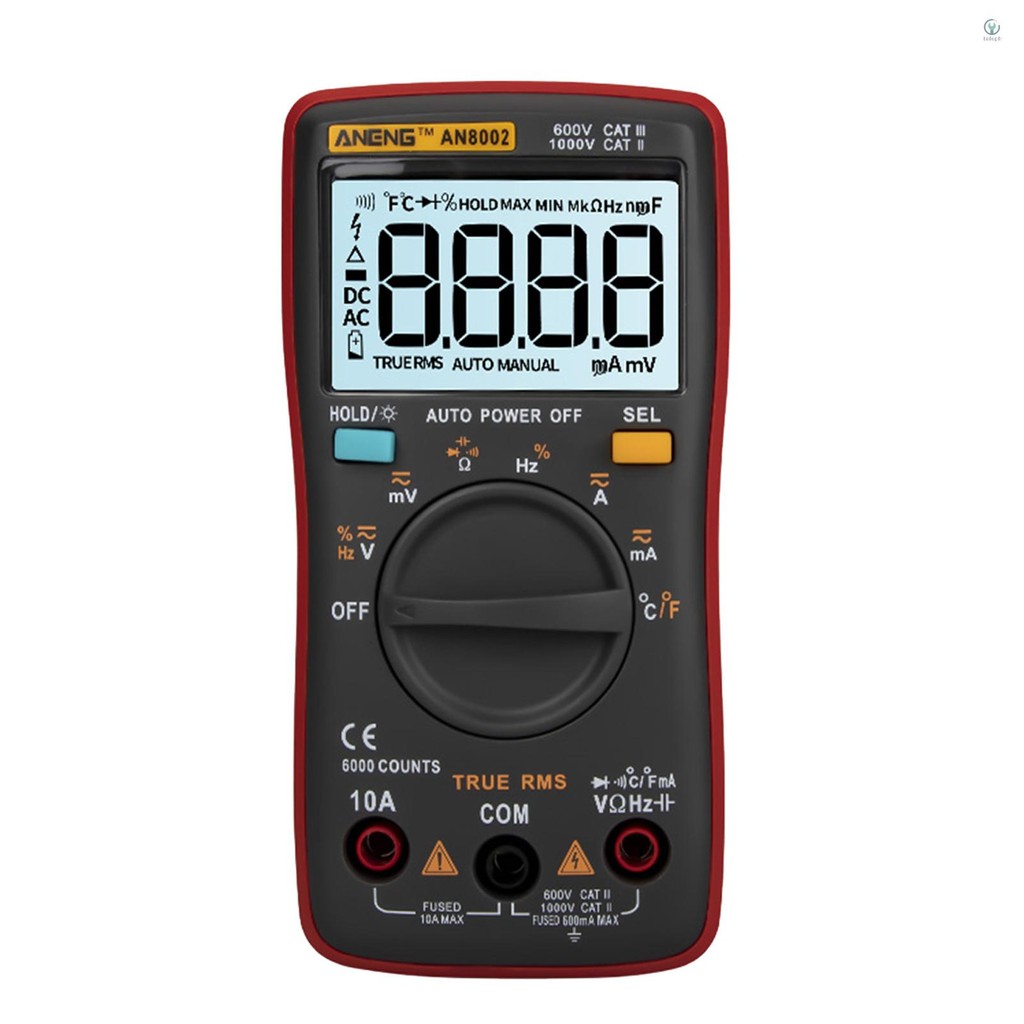 ANENG 6000 Rms Voltmeter An 8002 6000 Ammeter Handheld Rms Voltmeter ...