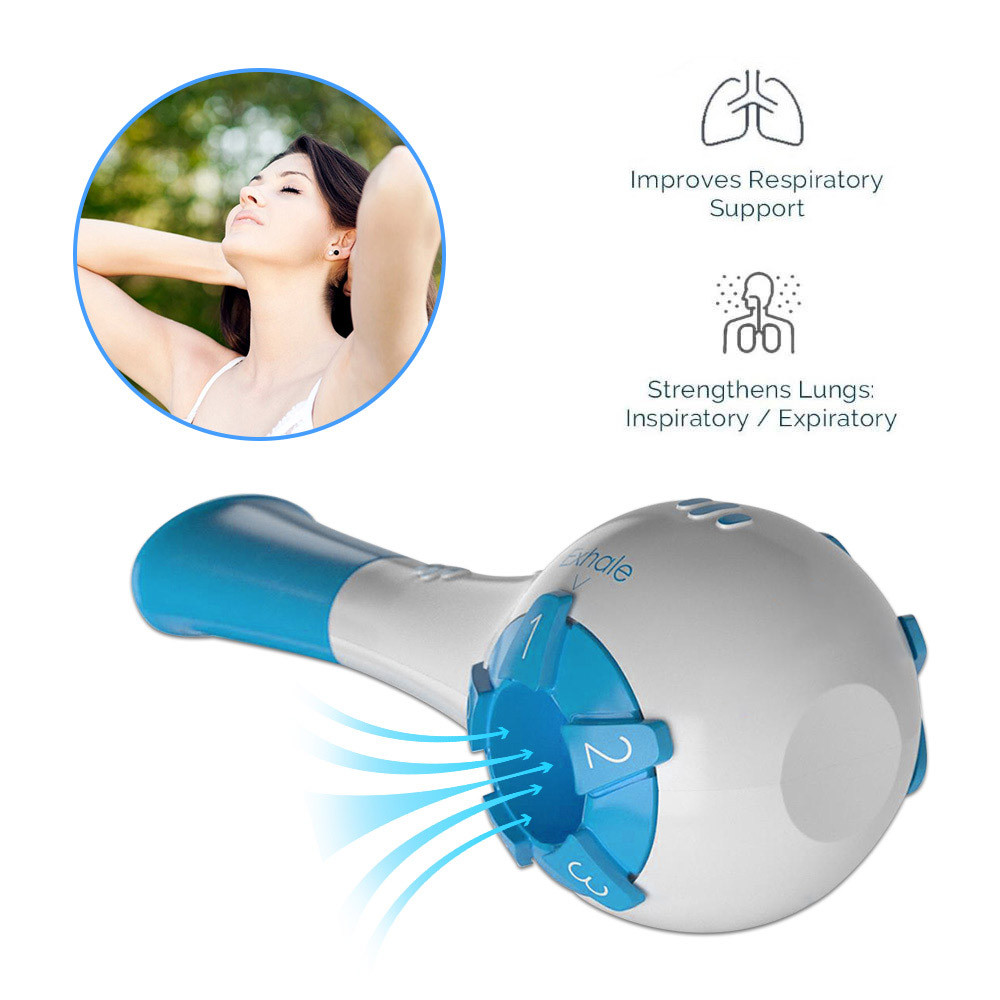 Breathing Training Device For DrugFree Respiratory Therapy Breather