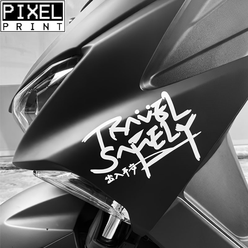Travel Safely Japanese Sticker JDM Waterproof Motorcycles and ...