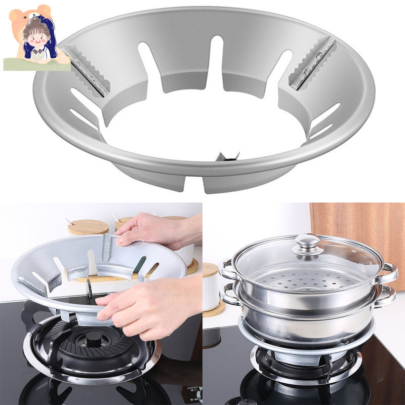 Gas Stove Rack Energy Saving Wind Shield Bracket 8Hole universal