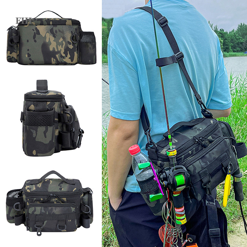 FIH Large Capacity Fishing Men'S Travel Waterproof Rucksacks Men ...