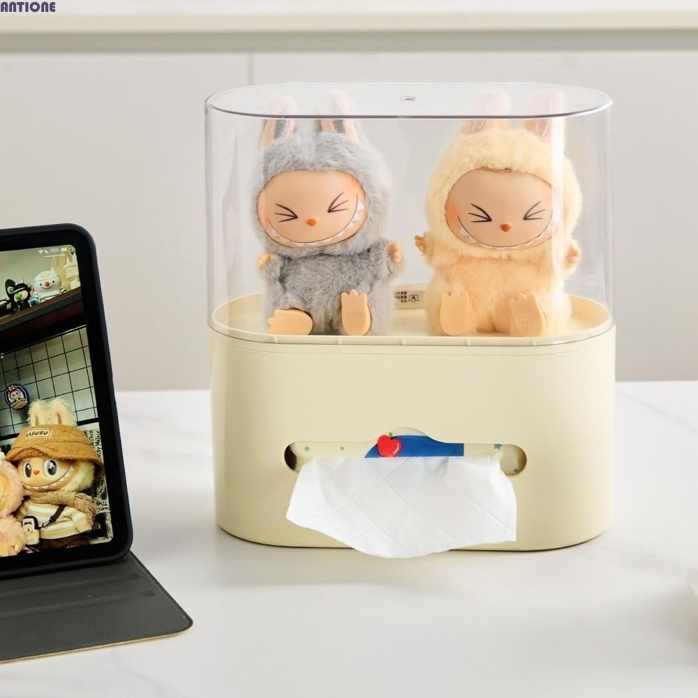 ANTIONE Labubu Pendant Display Box, Tissue Box Multi Functional Labubu ...
