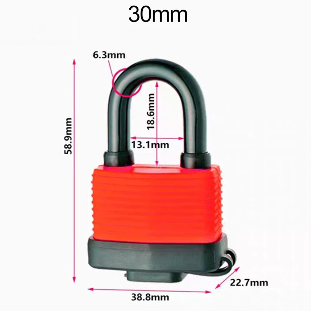 40mm Weatherproof Padlock with Key 2pk | Heavy Duty Padlock for Shed ...