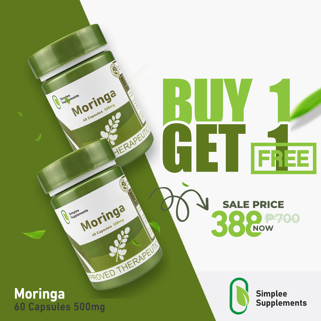 [ BUY 1 GET 1] Simplee Moringa (Malunggay) – Help Support Daily Energy ...