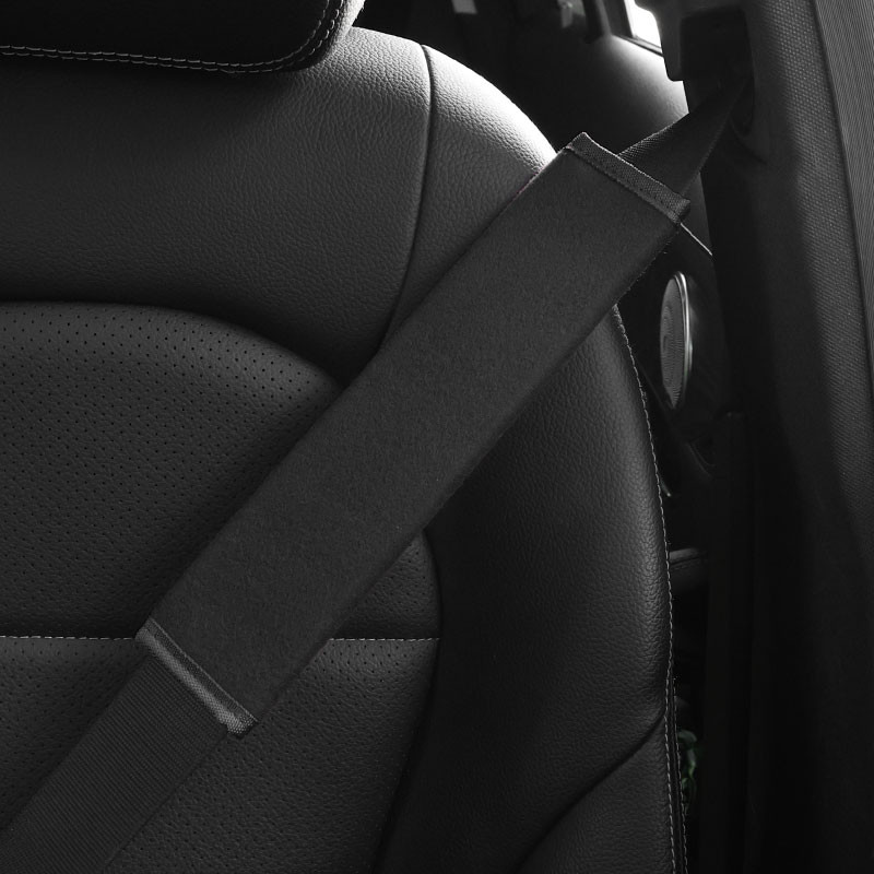 4-Pack Gray TRD Embroidered Seat Belt Shoulder Pad Covers For Toyota Corolla & More