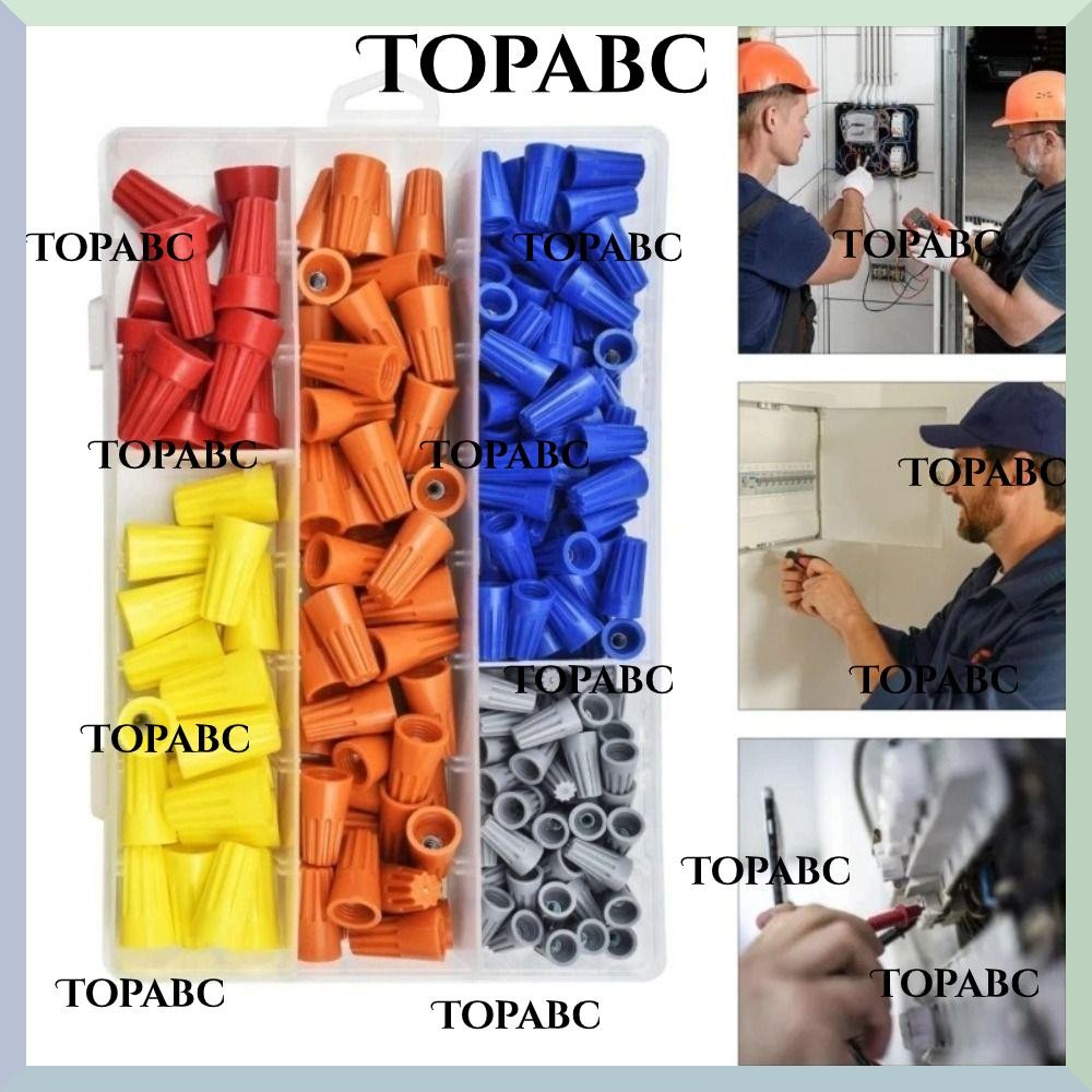 TOPABC Wire Connectors Nuts, Insulated Boxed Wire Caps, Quick Wire ...