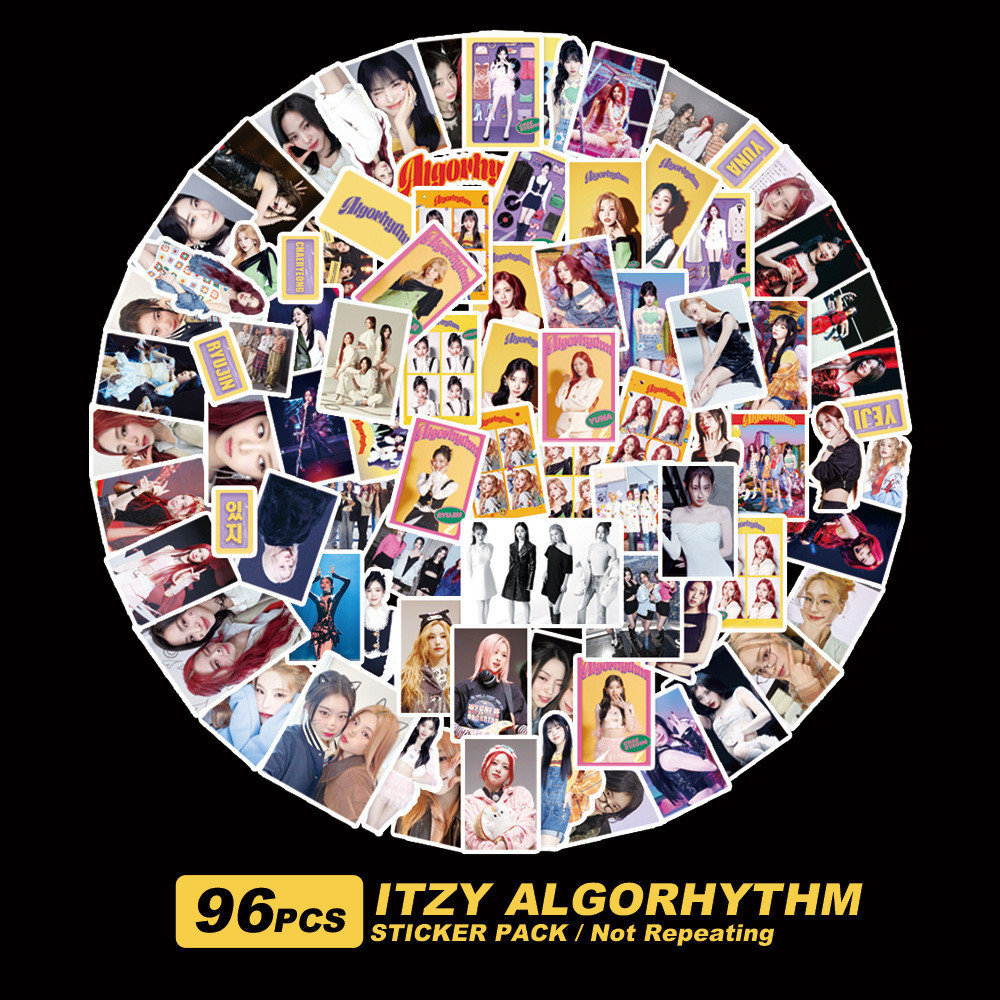 96-101Pcs ITZY Algorhythm 2024 BEST FRIENDS FOREVER Photo Sticker Album ...