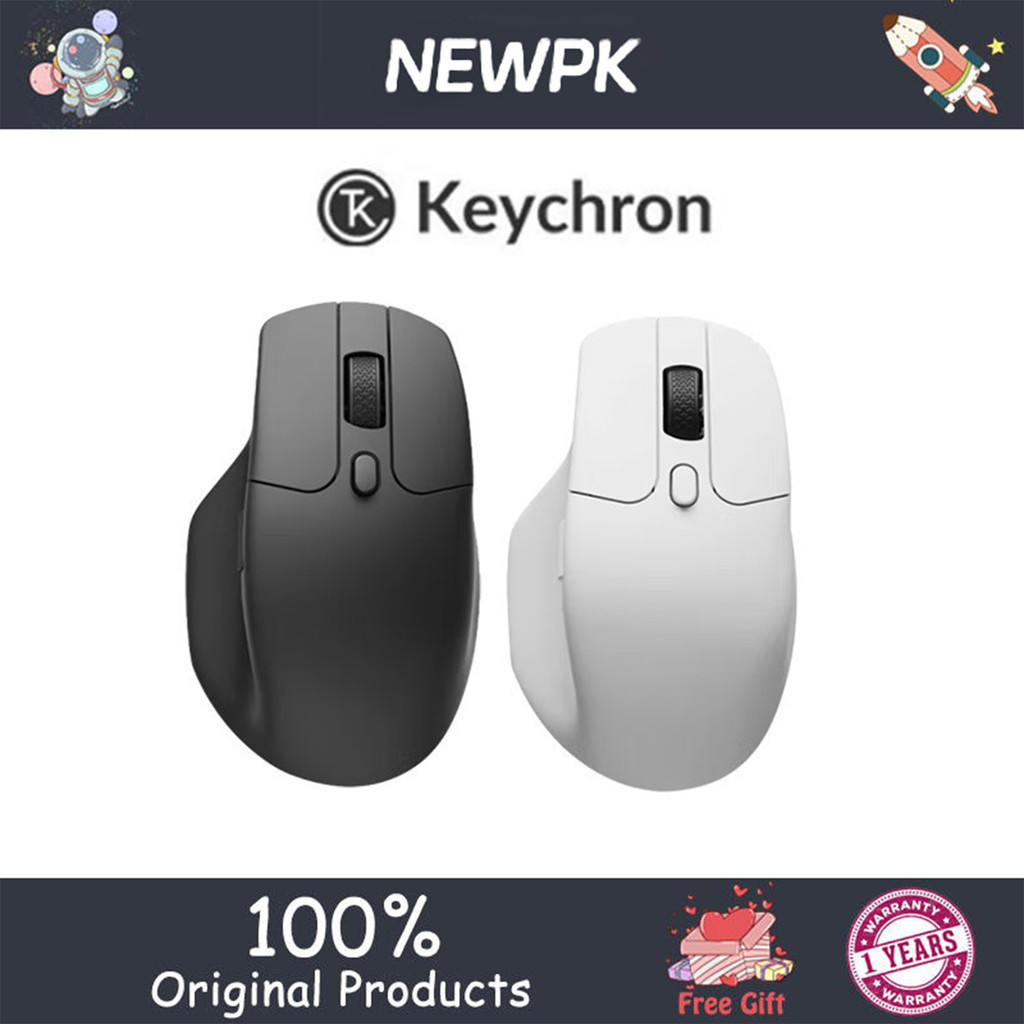 keychron M6 Wireless Mouse 2.4G Bluetooth 3395 Ergonomic Wired Mouse ...