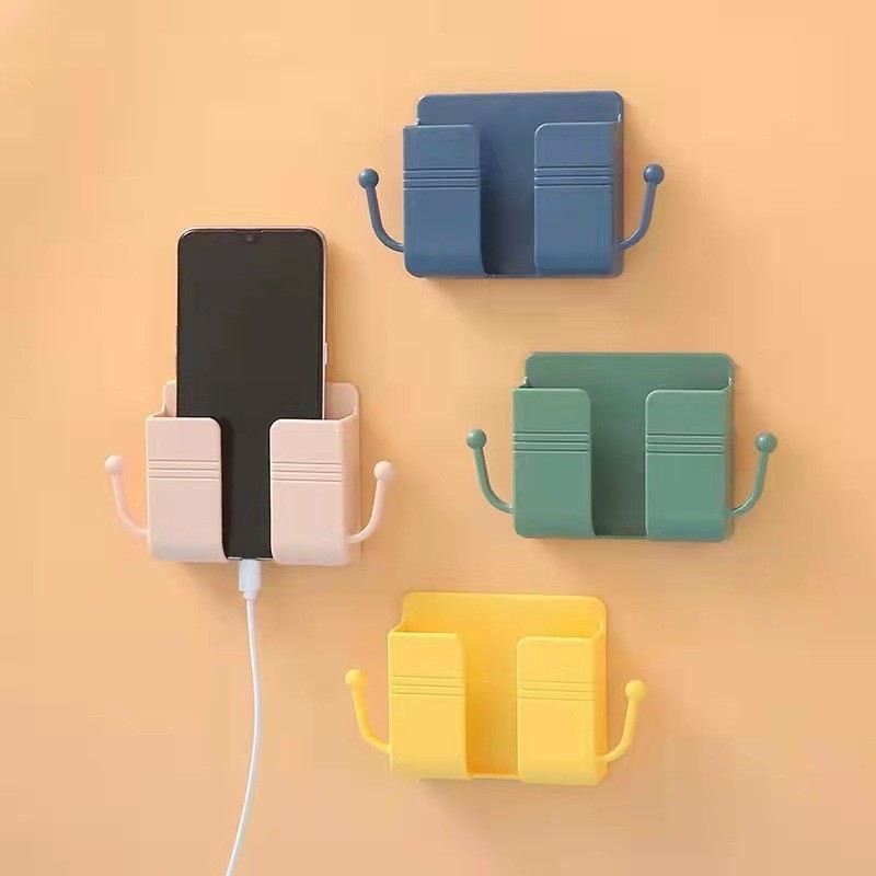 Mobile Phone Holder Multifunction Non-Punching Bedroom Wall-mounted ...