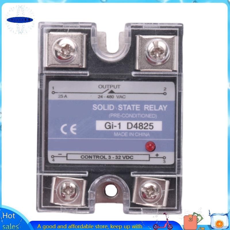 【chuyan58】SSR 25A 332V DC To 24480V AC Single Phase Solid State Relay