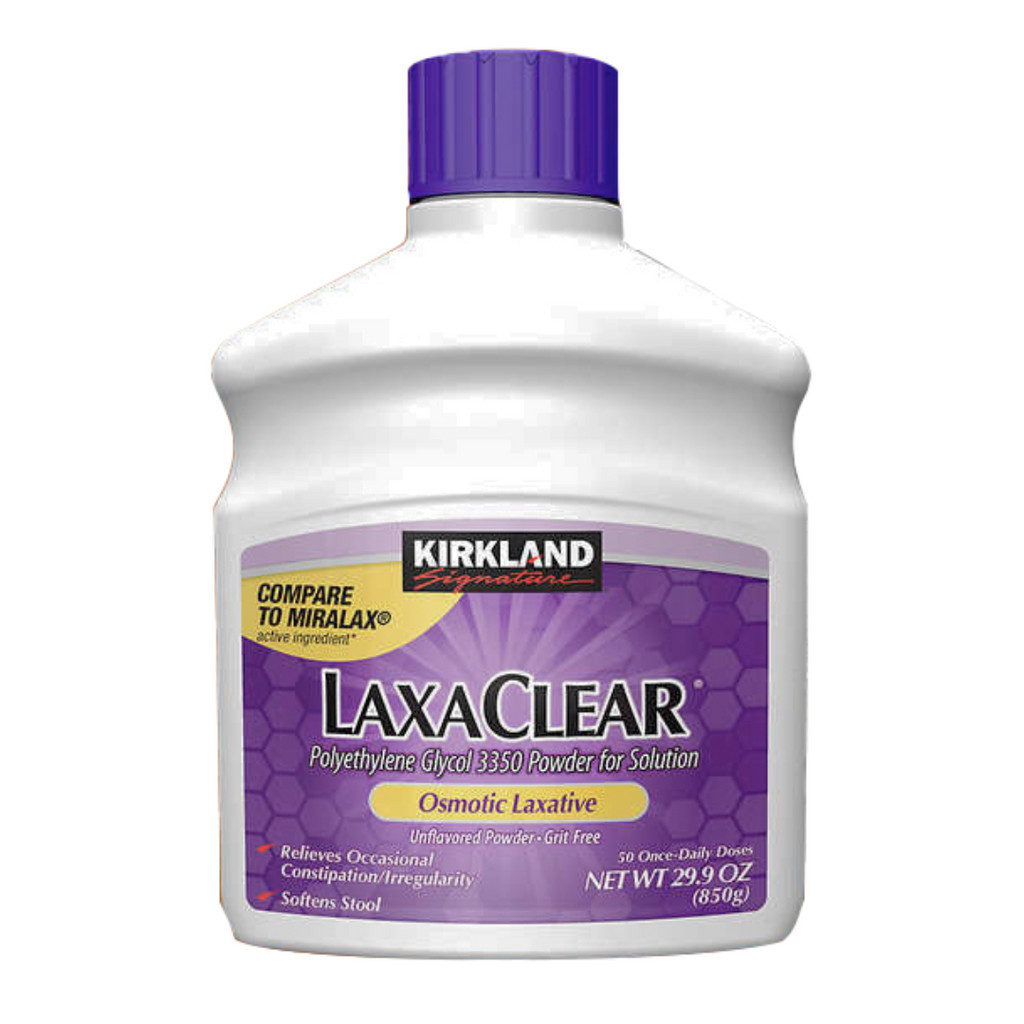 Kirkland Signature LaxaClear Osmotic Unflavored Powder 850g | Shopee ...