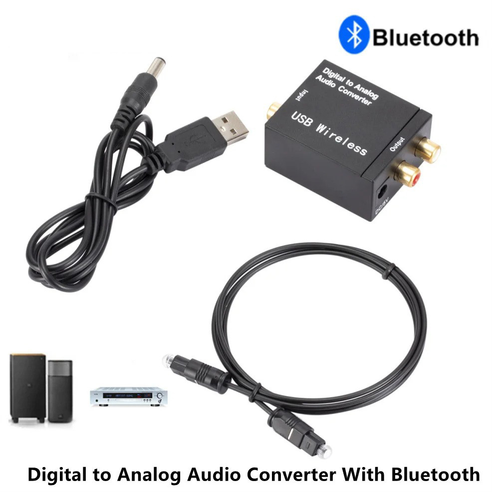 USB DAC Amplifier With Bluetooth Digital To Analog Audio Converter