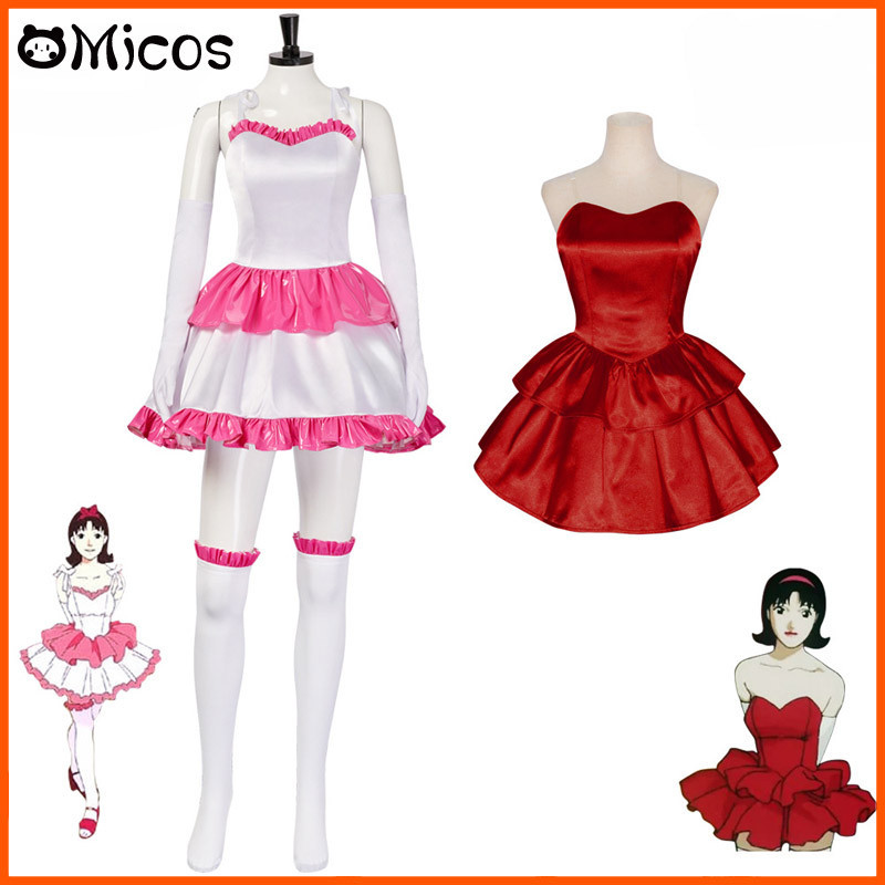 Perfect Blue Anime Costume Cosplay Wig Mima Kirigoe idol Woman Red Dress  Skirt Pink Japanese Comic Film Halloween Party Headwear | Shopee Philippines