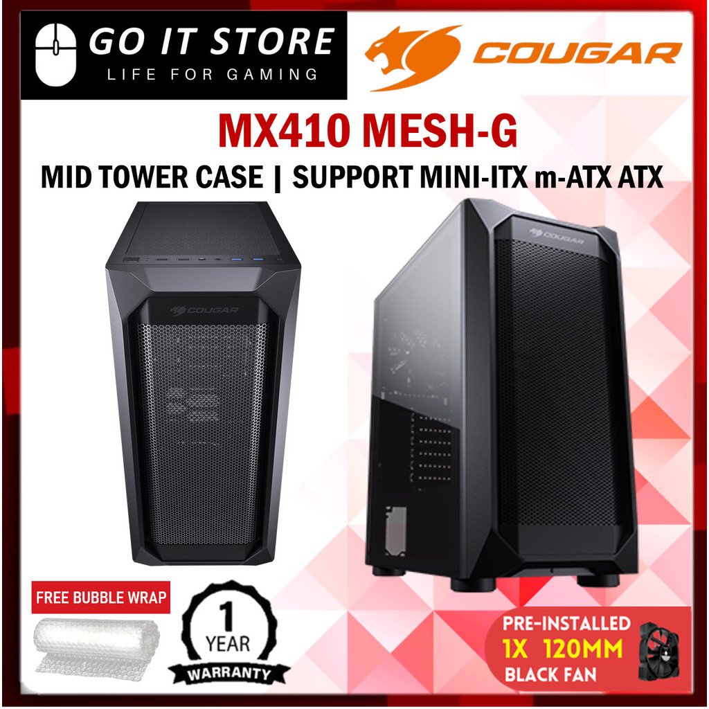 Cougar MX410 MESH-G ATX Mid Tower Casing PC Case | Shopee Philippines
