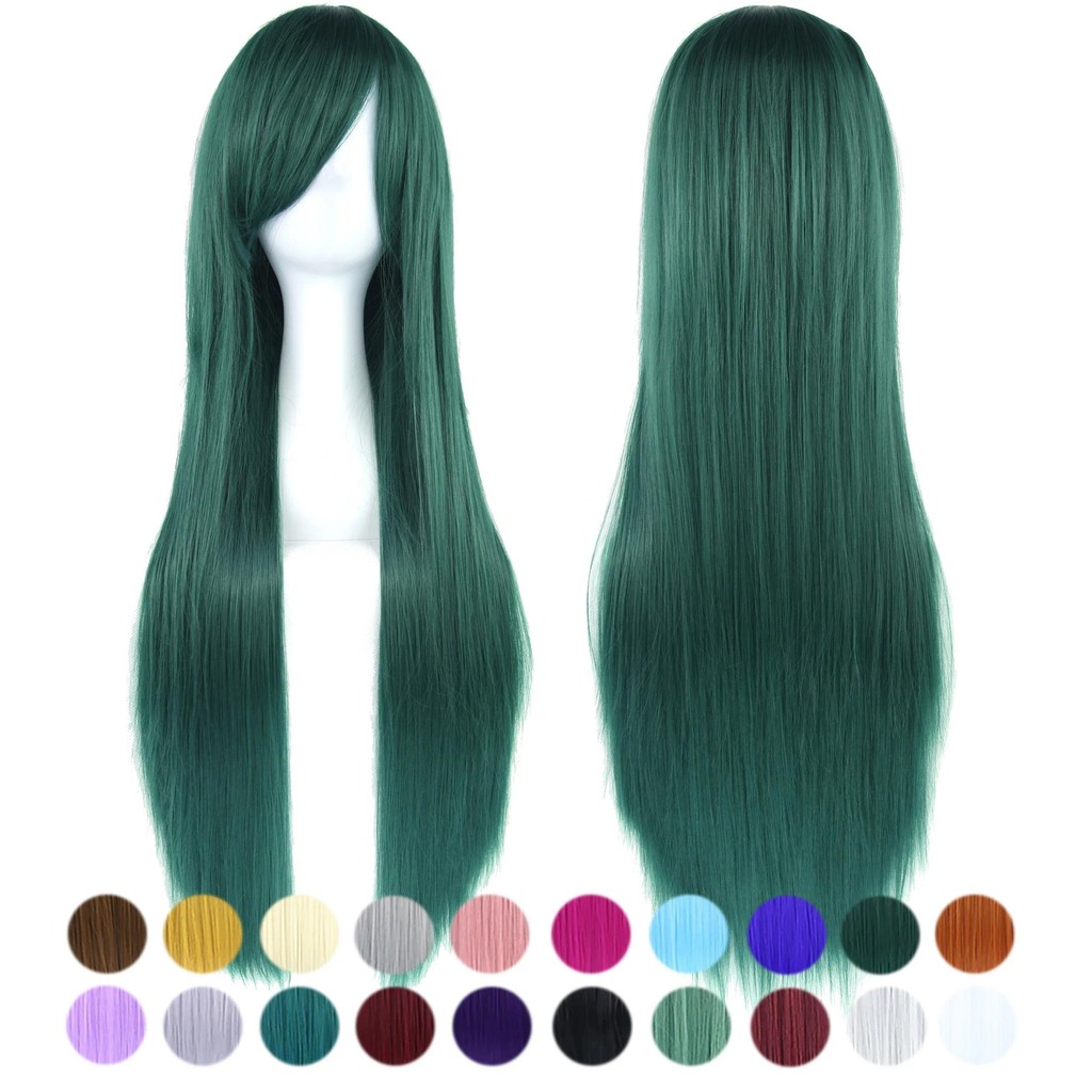 Green Hair Wig Carnival Halloween Party Props Cosplay Wig