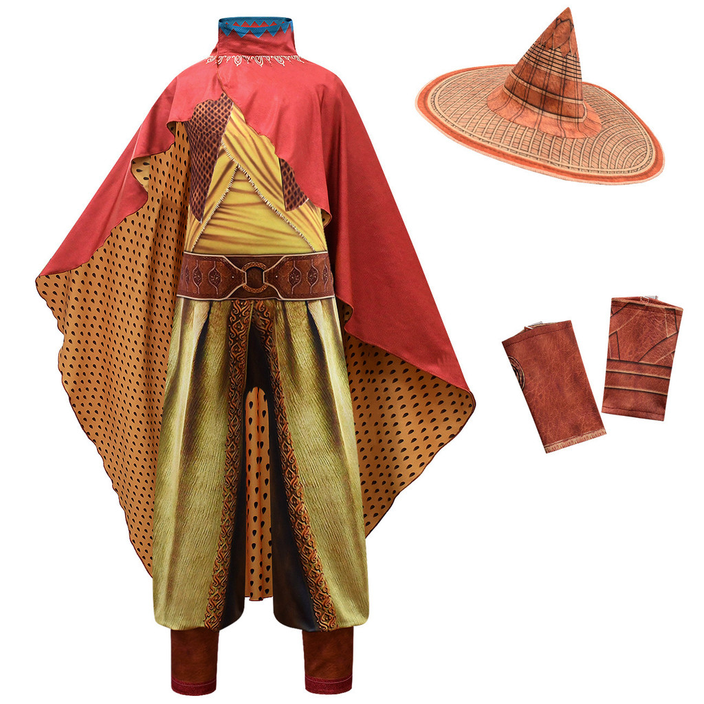 Kids Plumber Halloween Costume Set - Jumpsuit With Hat, Gloves & Moustache Accessories - View #2