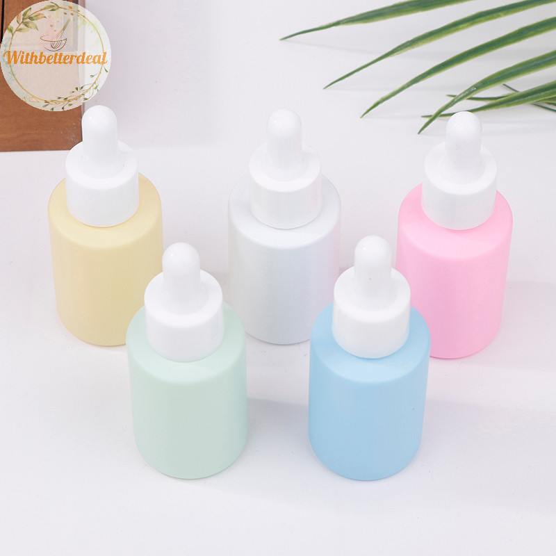 Withbetter 30ml Macaron Round Thick Glass Dropper Bottles For s Essence