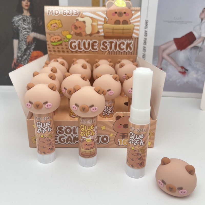 1Pcs Cute Capybara Doll Cartoon Solid Glue Strong Adhesives Solid Glue ...