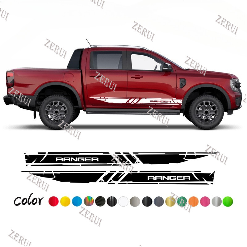 ZR For [Ready Stock] 2Pcs For Ford Ranger Raptor Car Body Door Side ...