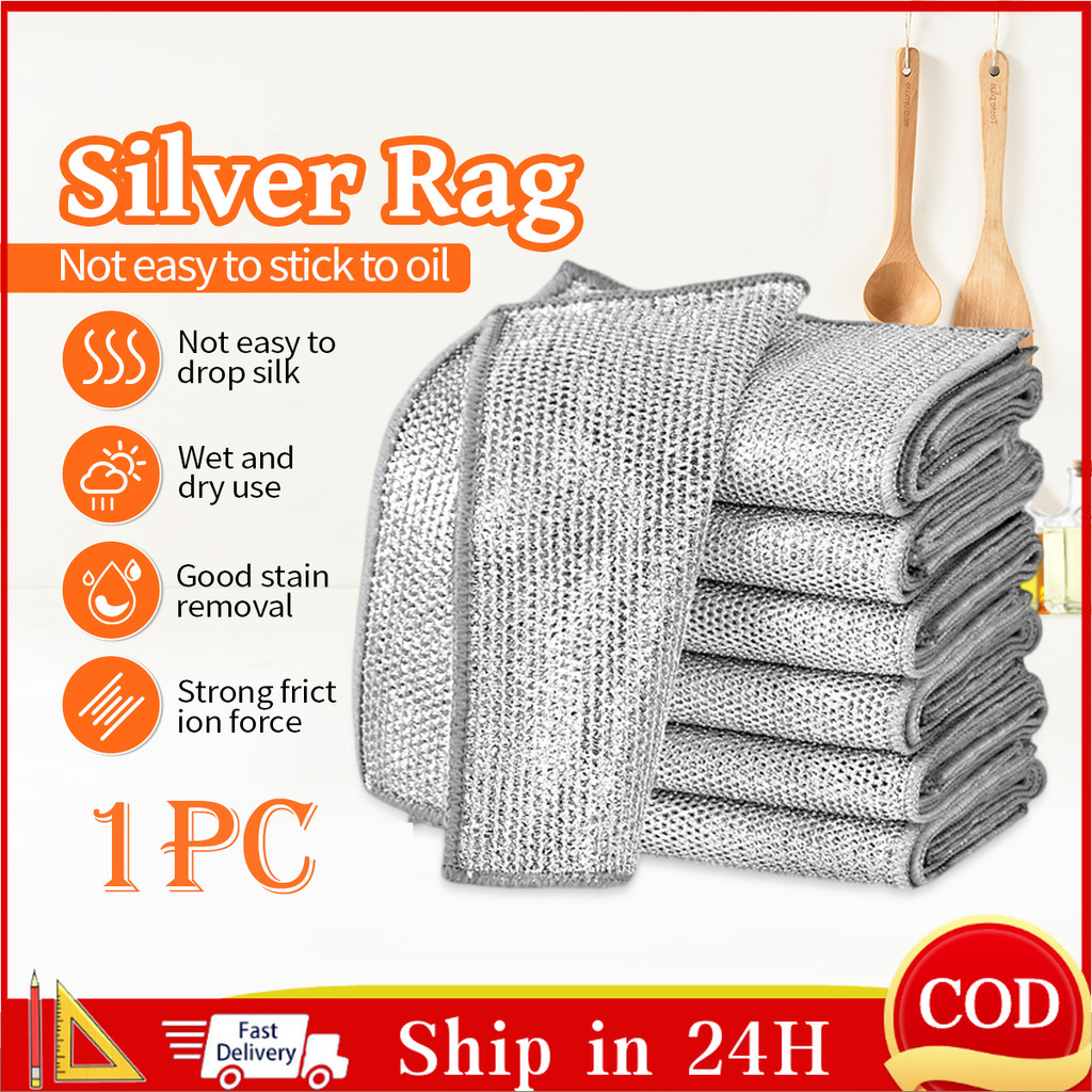 1PCS Wire Cleaning Cloth Dishwashing Scrubber Non-Scratch Wire ...