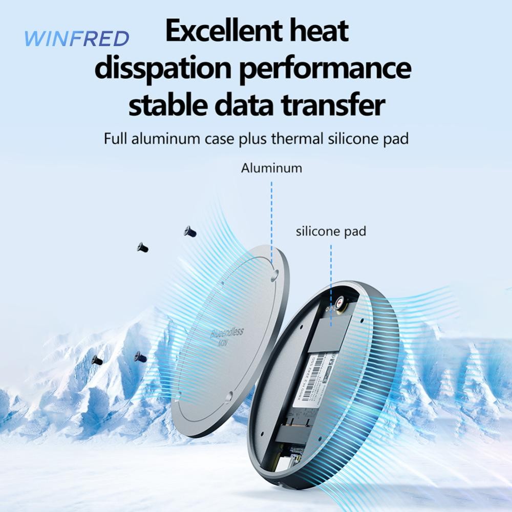 M.2 2230 2242 NVMe SSD Enclosure 10Gbps Mobile Phone External