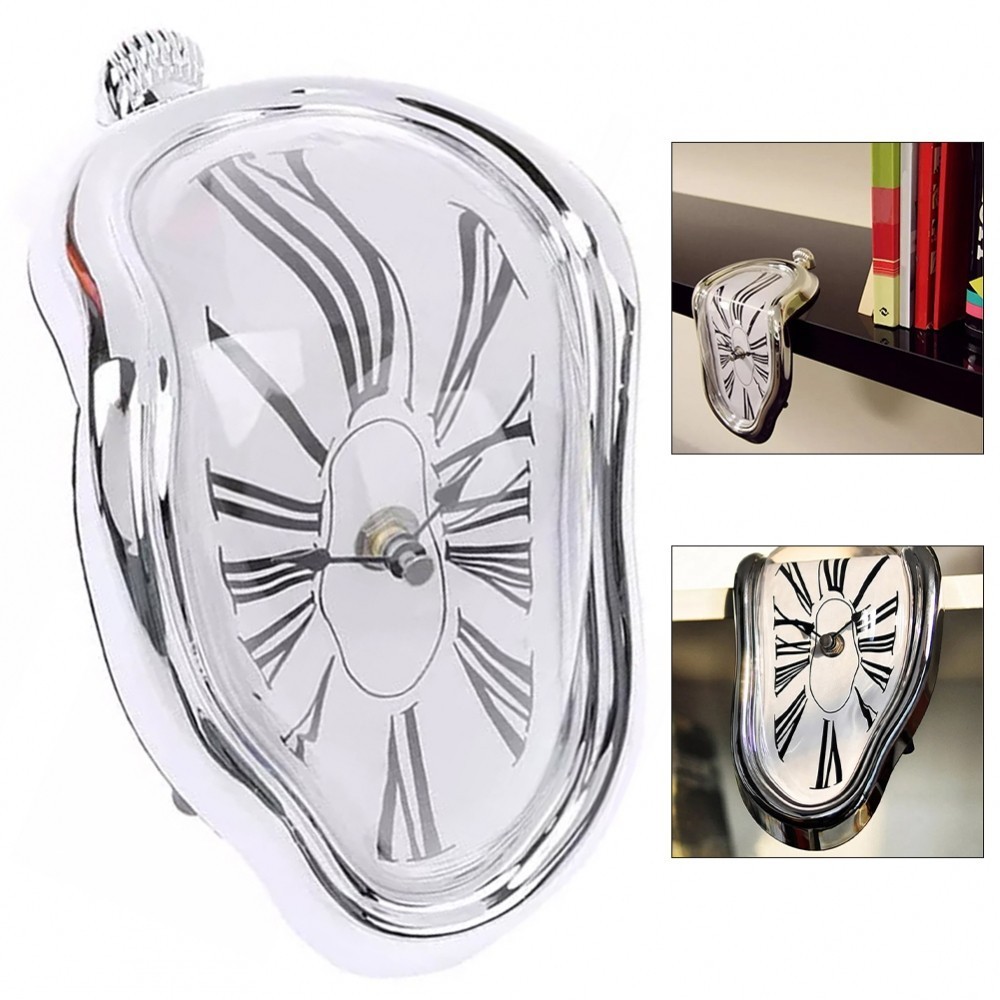 Distorted Wall Clocks Surrealist Salvador Dali Style Wall Watch ...