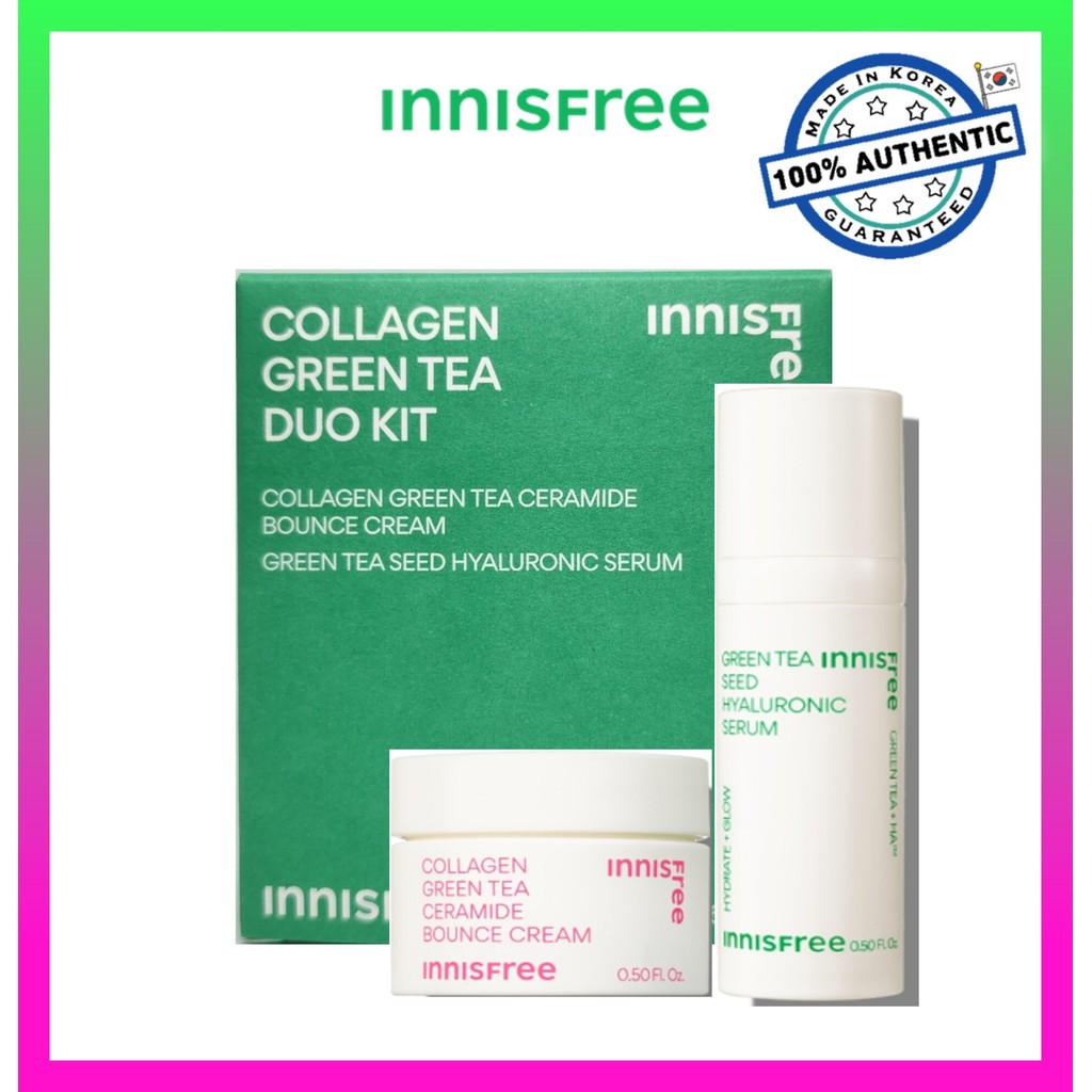 [SAMPLE] innisfree Collagen Green Tea DUO KIT(Ceramide Cream 10mL ...